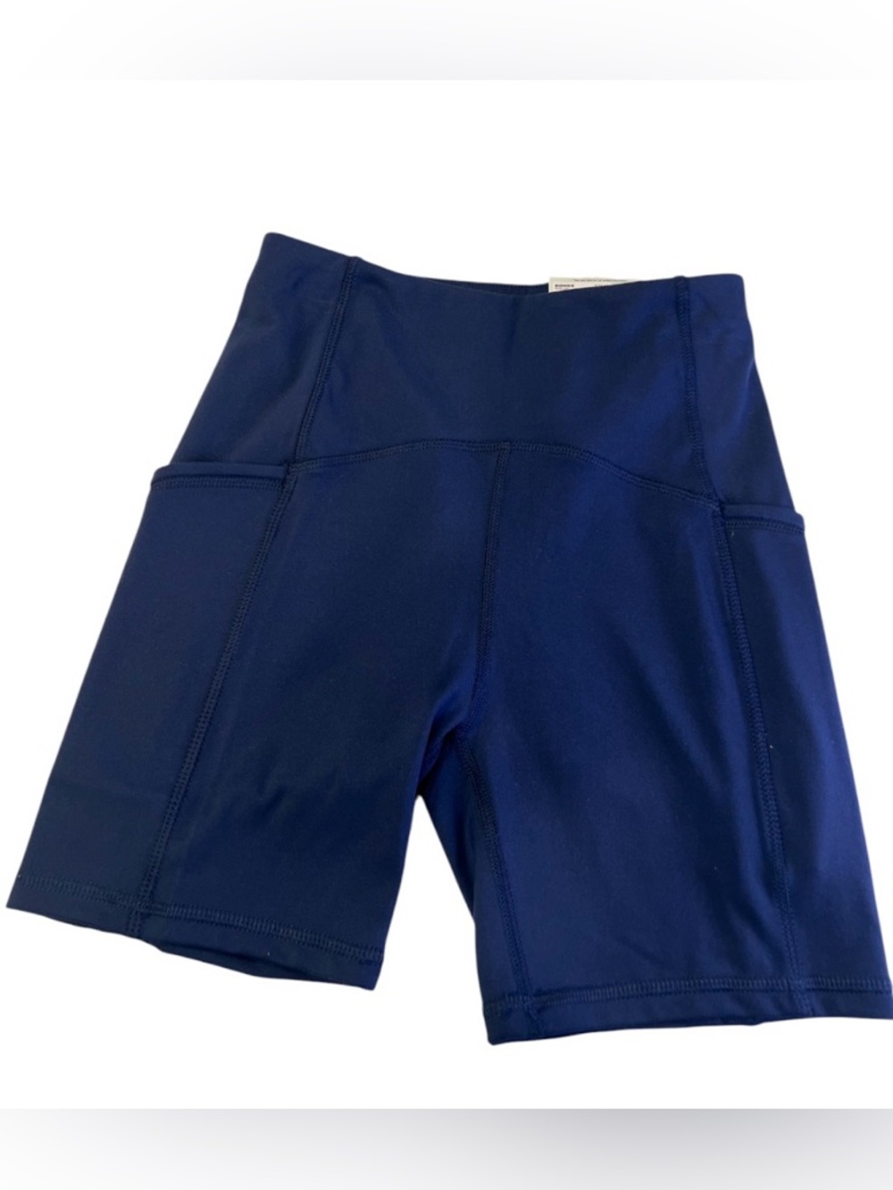 SO Navy High-Rise Bike Shorts with Side Pockets NWT